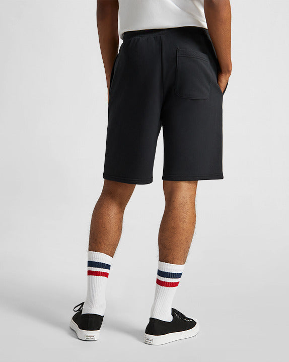 STAR CHEVRON FLEECE SHORTS BLACK