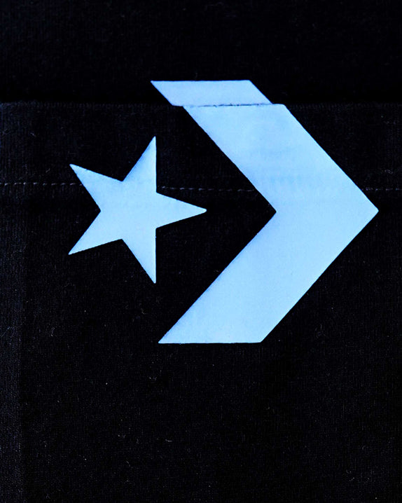 CHEVRON OF ADORNMENT OS TEE BLACK