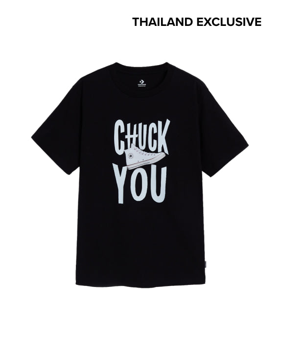 CHUCK YOU WITH CHUCK TEE BLACK