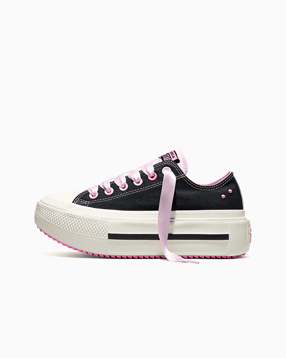 Chuck Taylor All Star Lift Double Stack Platform Black & Pink