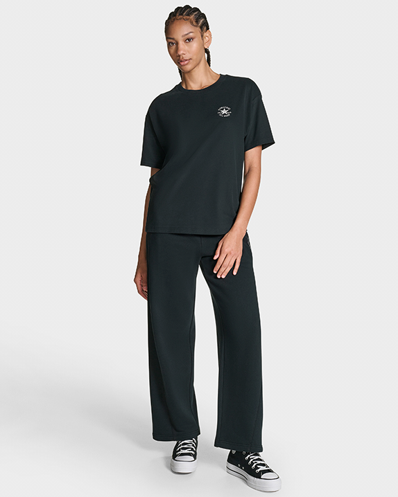 CHUCK PATCH LEFT CHEST OS TEE BLACK