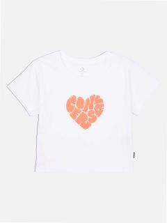 CONVERSE HEART TEE WHITE