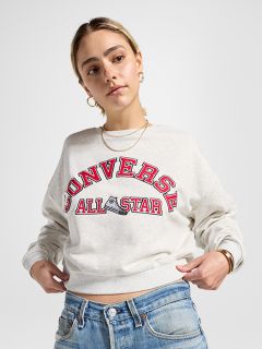 ALL STAR CROPPED SWEATSHIRT GREY