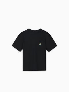 MUSHROOM STAR CHEVRON TEE BLACK