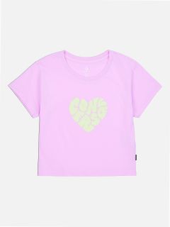 CONVERSE HEART TEE PINK