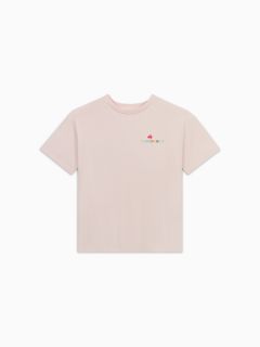 FLORAL WATERCOLOR OS TEE PINK