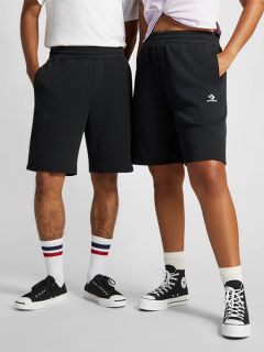 STAR CHEVRON FLEECE SHORTS BLACK